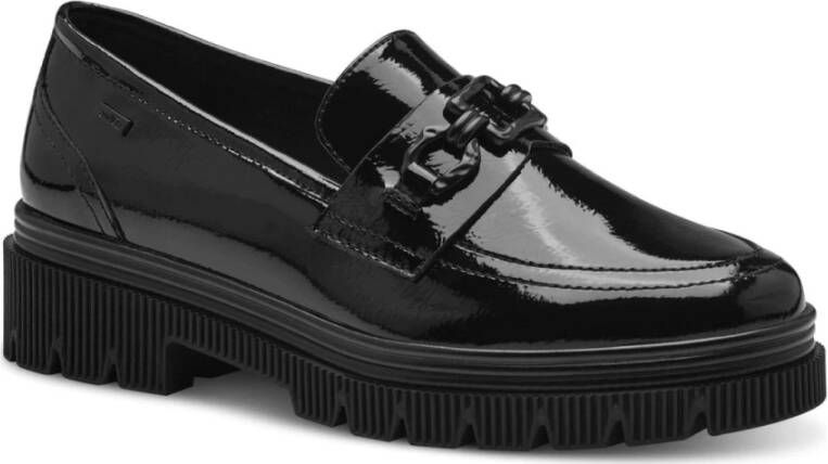 s.Oliver Elegante Zwarte Gesloten Loafers Black Dames