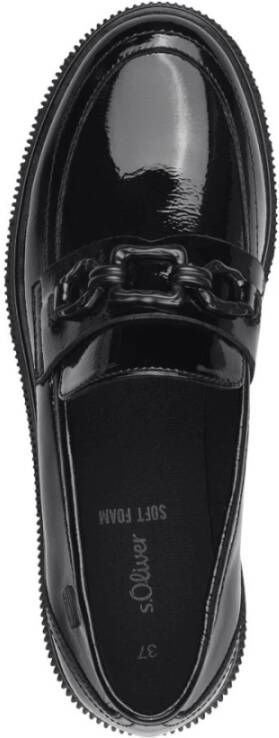 s.Oliver Elegante Zwarte Gesloten Loafers Black Dames