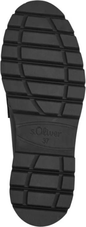 s.Oliver Elegante Zwarte Gesloten Loafers Black Dames