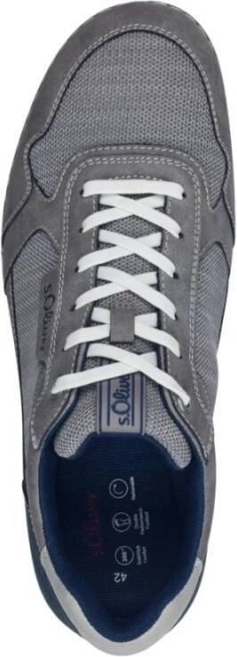 s.Oliver Grijze Sneakers voor Mannen Gray Heren