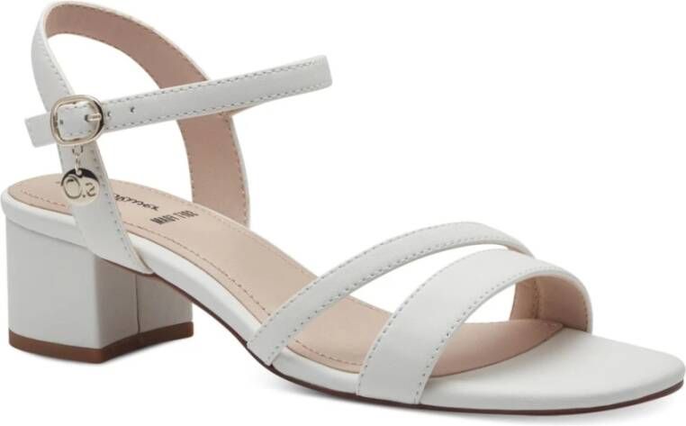 s.Oliver Witte elegante platte sandalen White Dames