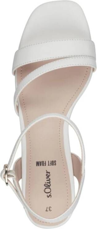 s.Oliver Witte elegante platte sandalen White Dames