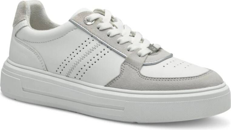 s.Oliver Witte Grijze Sneakers voor Vrouwen White Dames