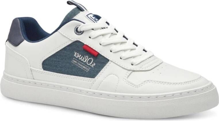 s.Oliver Witte Sneakers voor Mannen White Heren