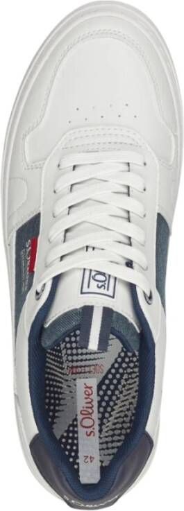 s.Oliver Witte Sneakers voor Mannen White Heren