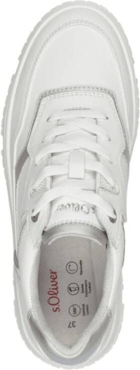 s.Oliver Witte Sneakers voor Vrouwen White Dames