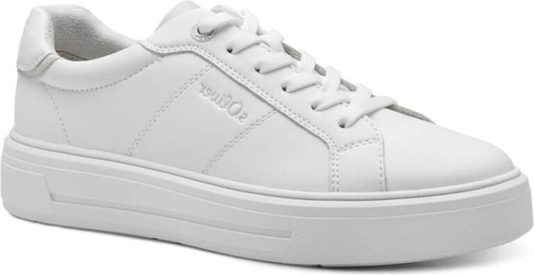 s.Oliver Witte Sneakers voor Vrouwen White Dames