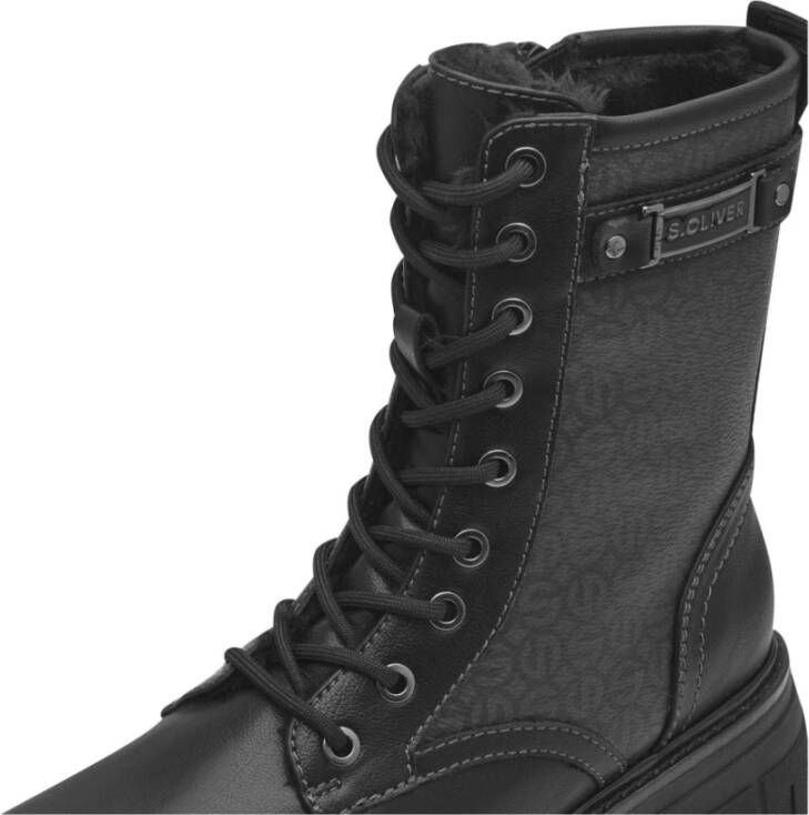 s.Oliver Zwarte Casual Gesloten Booties Black Dames