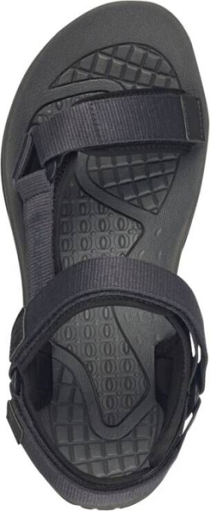 s.Oliver Zwarte Casual Open Platte Sandalen Black Heren