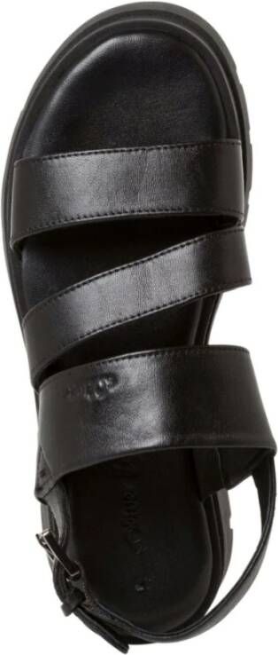 s.Oliver Zwarte Casual Platte Sandalen Vrouwen Black Dames