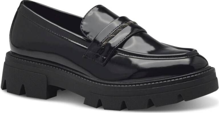 s.Oliver Zwarte elegante gesloten loafers voor vrouwen Black Dames