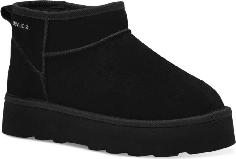 s.Oliver Zwarte Gesloten Booties Enkellaarzen Vrouwen Black Dames