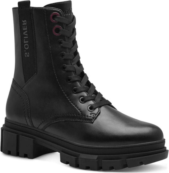 s.Oliver Zwarte Gesloten Booties Enkellaarzen Vrouwen Black Dames