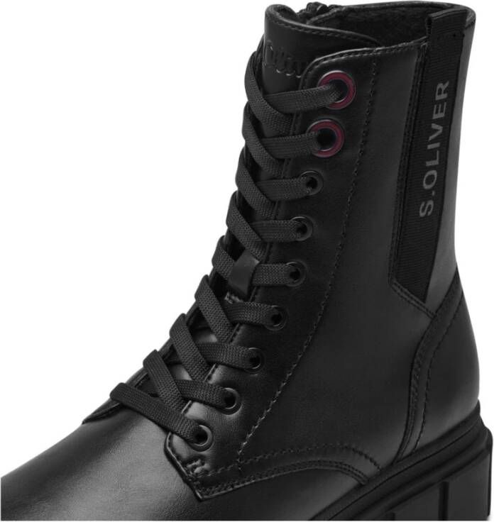 s.Oliver Zwarte Gesloten Booties Enkellaarzen Vrouwen Black Dames