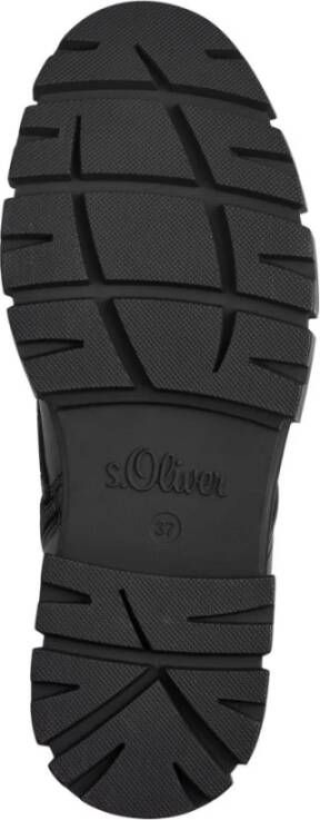 s.Oliver Zwarte gesloten booties voor vrouwen Black Dames