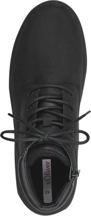 s.Oliver Zwarte Sneakers voor Mannen Black Heren