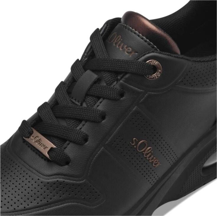 s.Oliver Zwarte sneakers voor vrouwen Black Dames