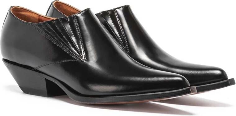 Sonora Zwarte Slip-on Lage Laarzen van Geborsteld Kalfsleer Black Heren