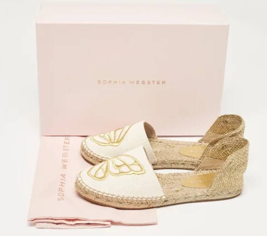 Sophia Webster Pre-owned Canvas flats Beige Dames