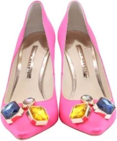 Sophia Webster Pre-owned Fabric heels Pink Dames