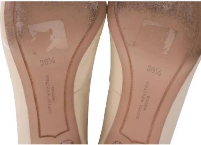 Sophia Webster Pre-owned Leather heels Beige Dames