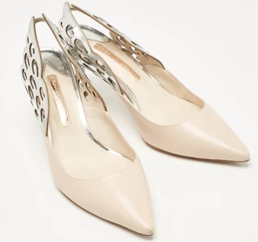 Sophia Webster Pre-owned Leather heels Beige Dames