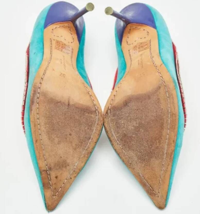 Sophia Webster Pre-owned Leather heels Blue Dames