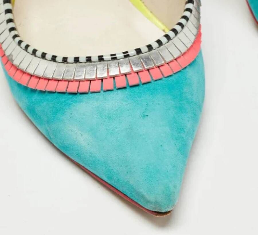 Sophia Webster Pre-owned Leather heels Blue Dames