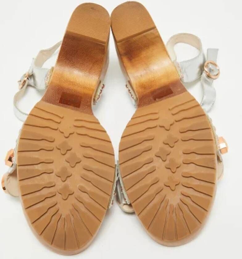 Sophia Webster Pre-owned Leather sandals Gray Dames