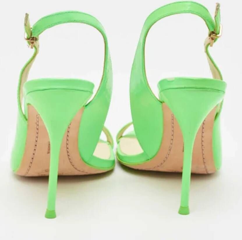 Sophia Webster Pre-owned Leather sandals Green Dames