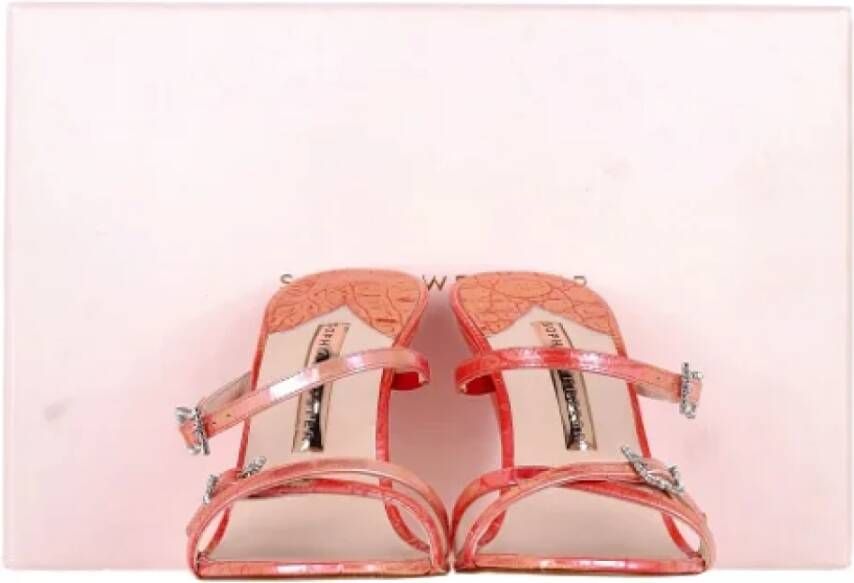 Sophia Webster Pre-owned Leather sandals Pink Dames