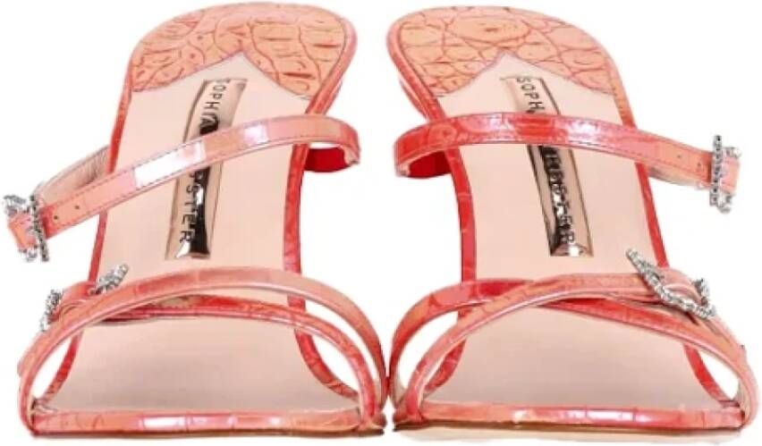 Sophia Webster Pre-owned Leather sandals Pink Dames