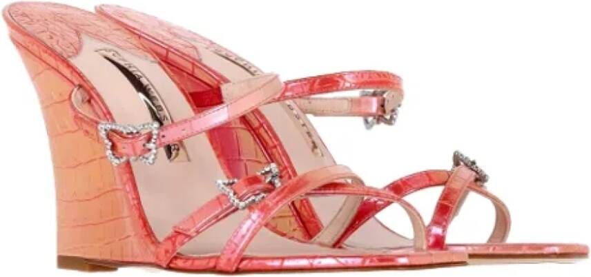 Sophia Webster Pre-owned Leather sandals Pink Dames