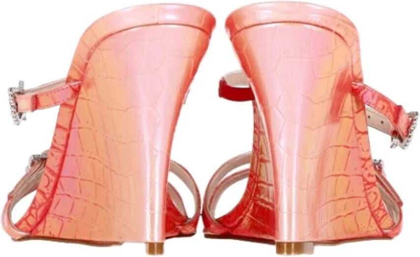 Sophia Webster Pre-owned Leather sandals Pink Dames