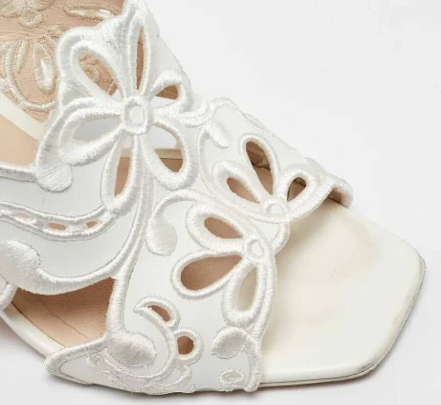 Sophia Webster Pre-owned Leather sandals White Dames