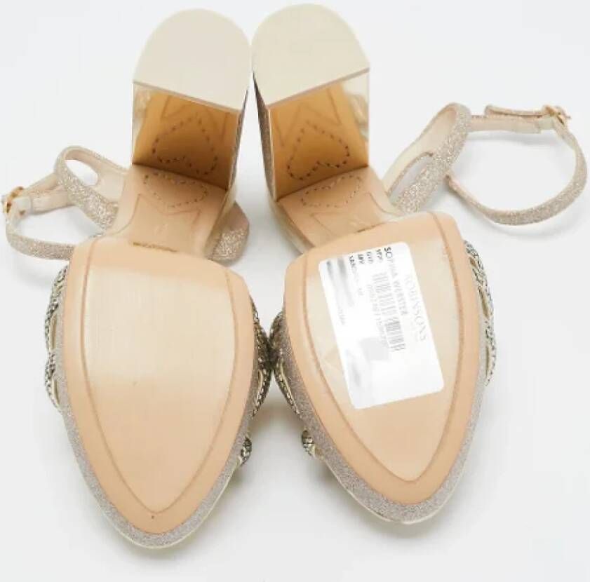 Sophia Webster Pre-owned Leather sandals Yellow Dames