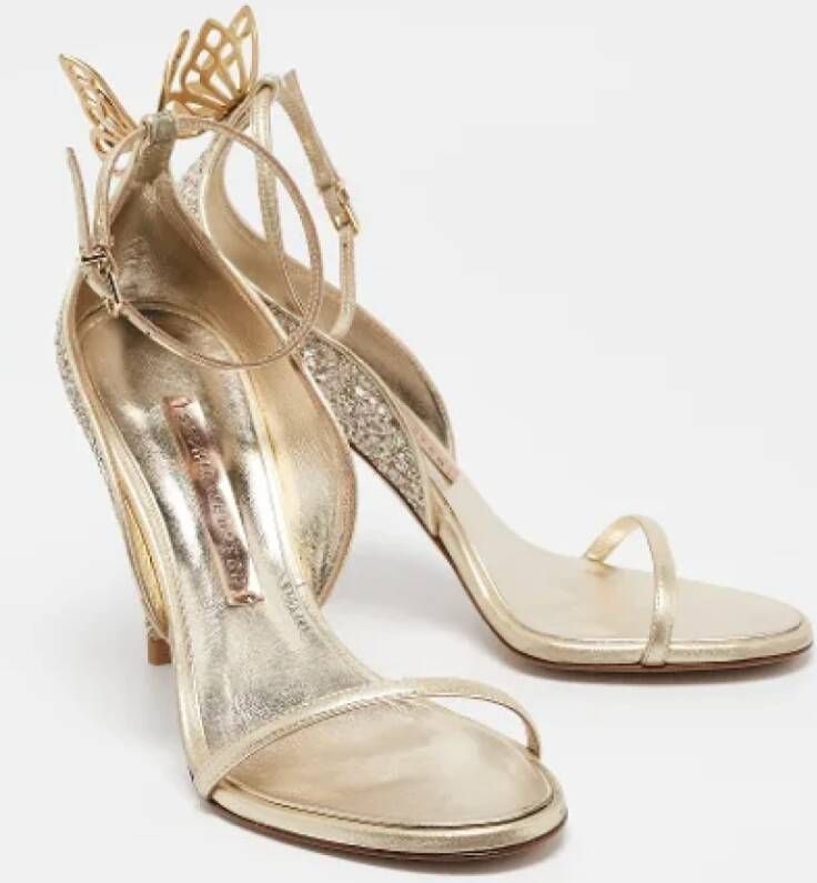 Sophia Webster Pre-owned Leather sandals Yellow Dames