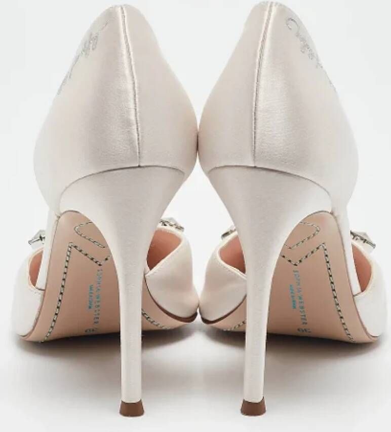 Sophia Webster Pre-owned Satin heels Gray Dames