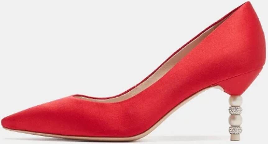 Sophia Webster Pre-owned Satin heels Red Dames