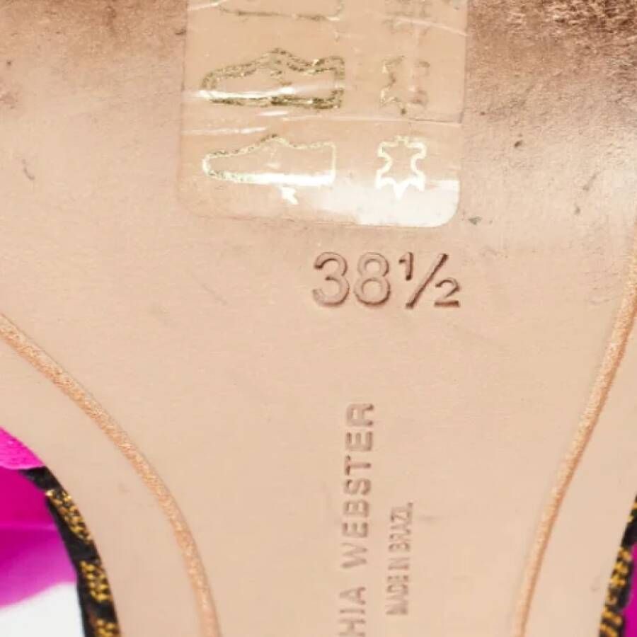 Sophia Webster Pre-owned Satin sandals Pink Dames