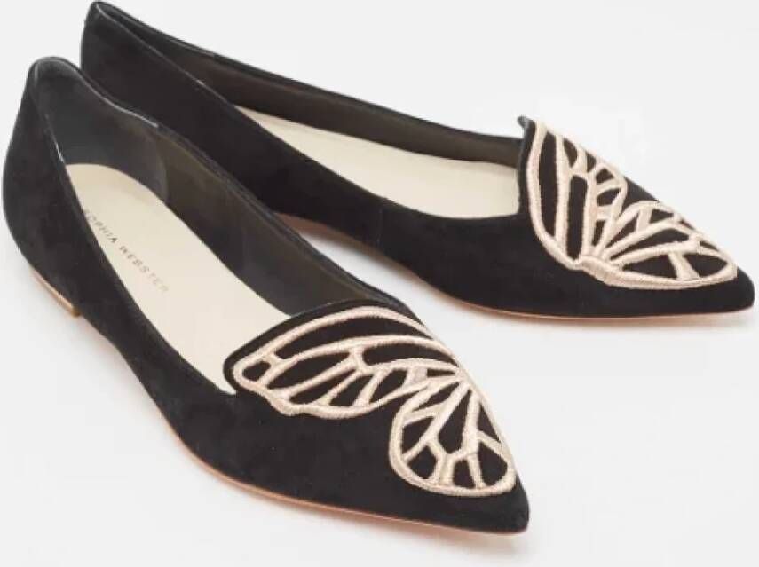 Sophia Webster Pre-owned Suede flats Black Dames