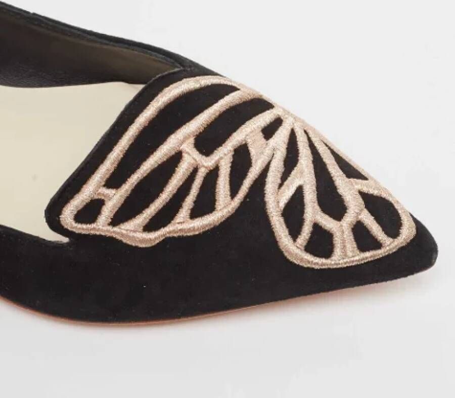 Sophia Webster Pre-owned Suede flats Black Dames