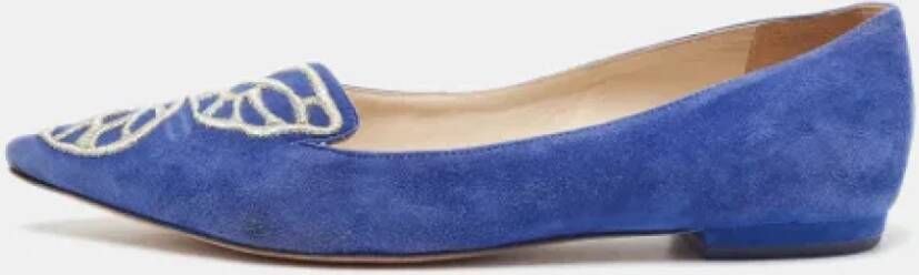 Sophia Webster Pre-owned Suede flats Blue Dames