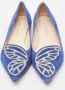 Sophia Webster Pre-owned Suede flats Blue Dames - Thumbnail 3