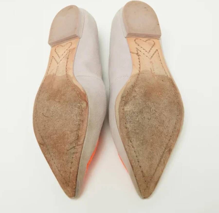 Sophia Webster Pre-owned Suede flats Gray Dames