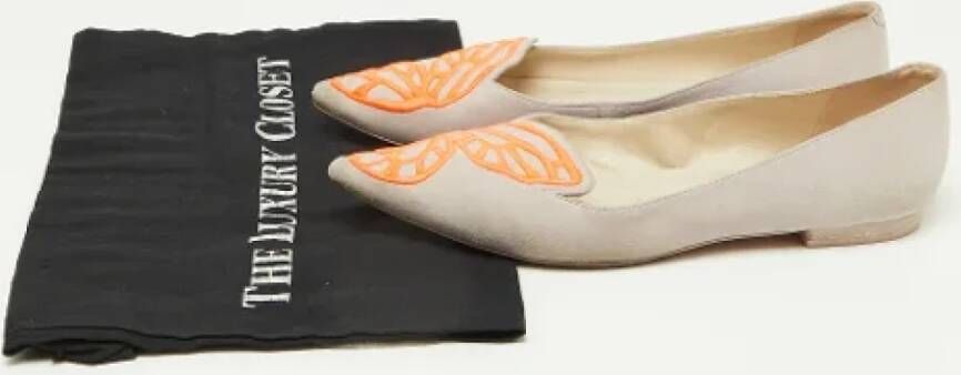 Sophia Webster Pre-owned Suede flats Gray Dames