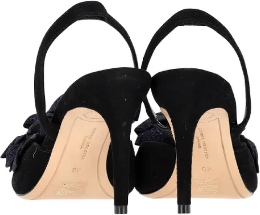 Sophia Webster Pre-owned Suede heels Black Dames