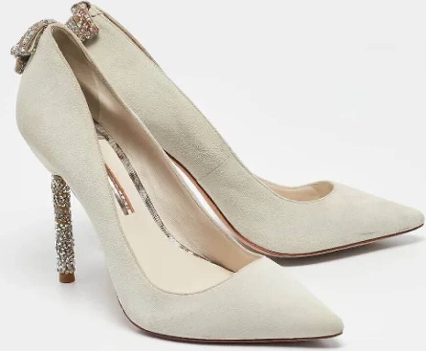 Sophia Webster Pre-owned Suede heels Gray Dames