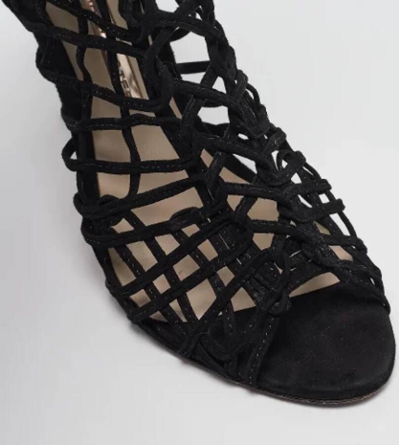 Sophia Webster Pre-owned Suede sandals Black Dames