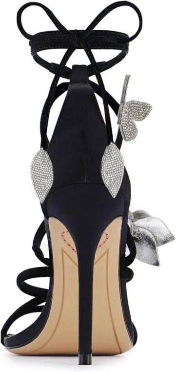 Sophia Webster Zwarte Kristal Sandalen Black Dames